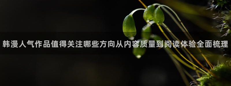 樱花日语学习网站推荐：韩漫人气作品值得关注哪些方向从内容质量到阅读体验全面梳理
