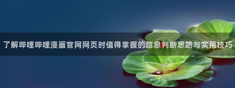 樱花日语语法查询:了解哔哩哔哩漫画官网网页时值得掌握的信息判断思路与实用技巧